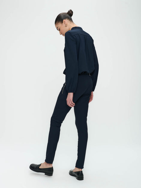 Pants Anna - Skinny fit Technical Jersey | Blue