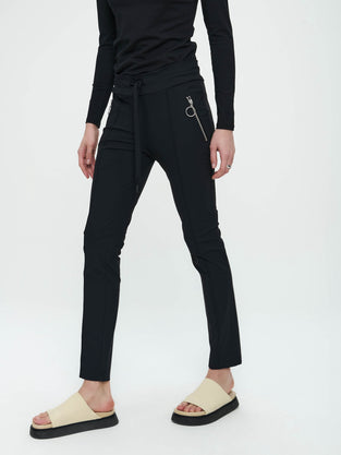 Pants Emma-straight leg fit Technical Jersey | Black