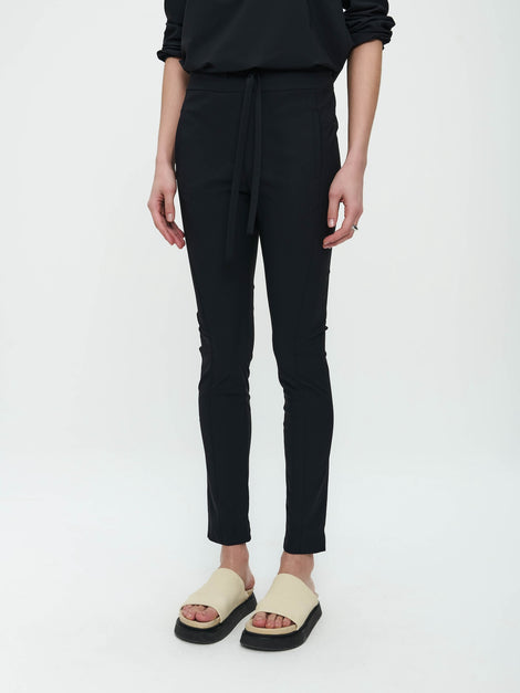 Pants Anna - Skinny fit Technical Jersey | Black