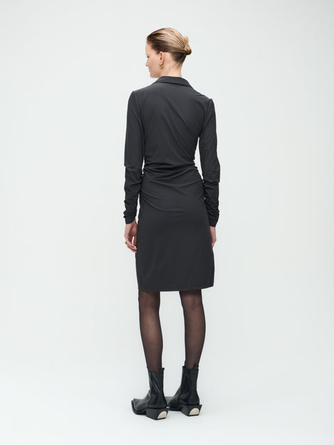 Luisa Dress Technical Jersey | Dark Grey