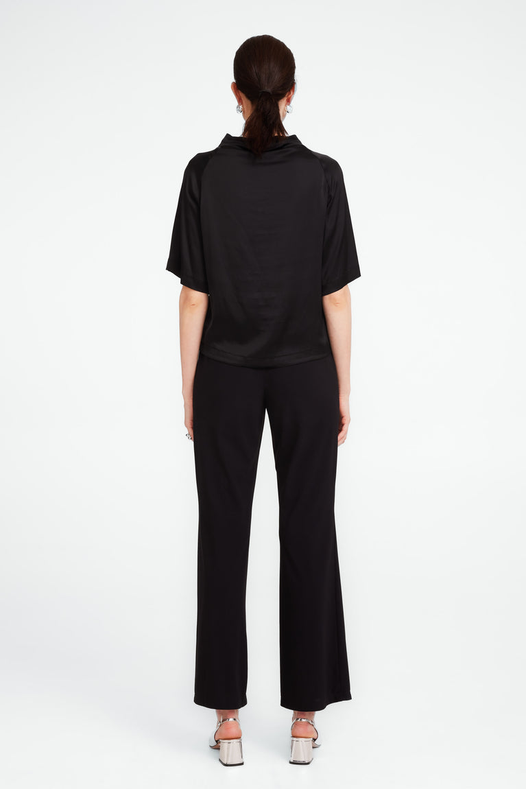 Carola structure technical jersey pants | Black