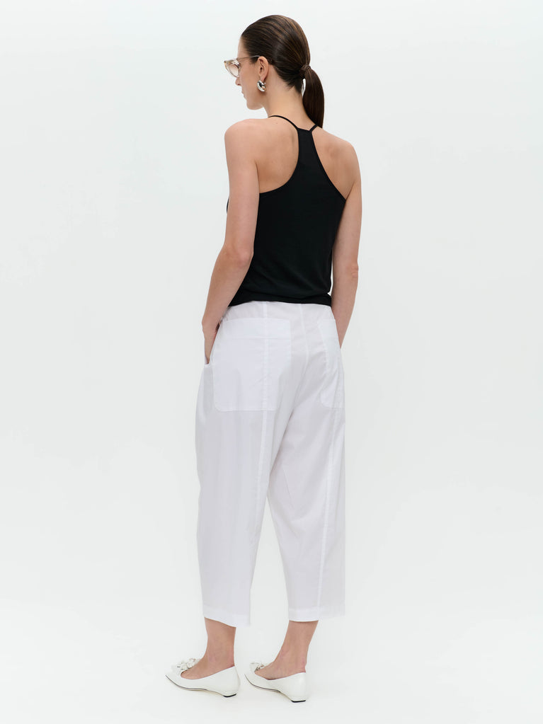 Kober cotton poplin pants | White