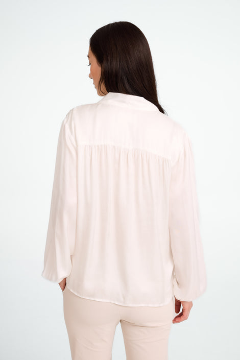 Anija rayon viscose blouse | White