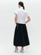 Maud cotton poplin skirt | Black