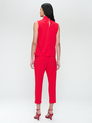 Valentine structure technical jersey pants | Red