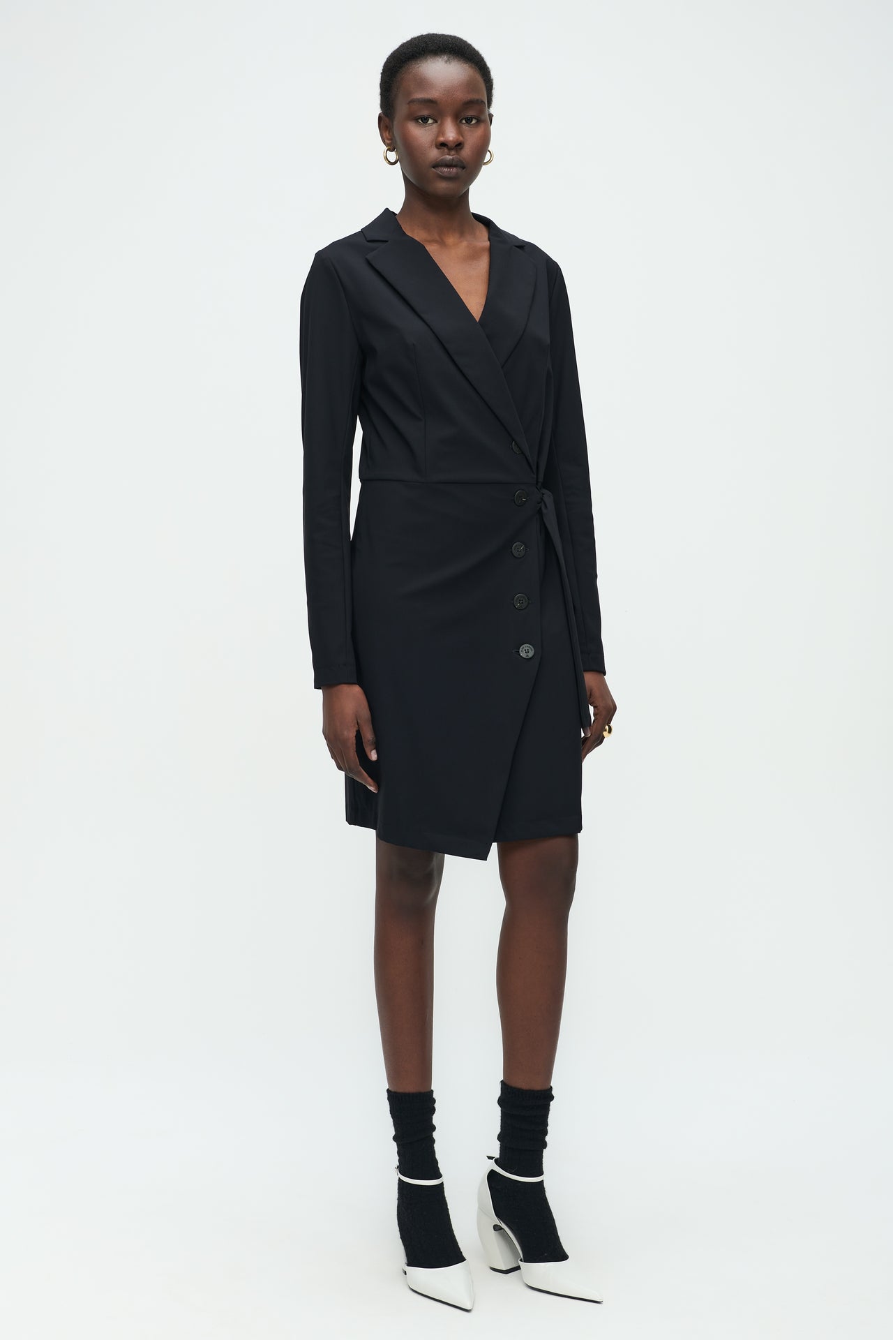 Naomini Dress Technical Jersey | Black