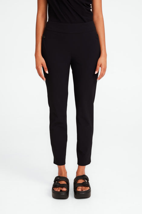 Lenny structure technical jersey pants | Black