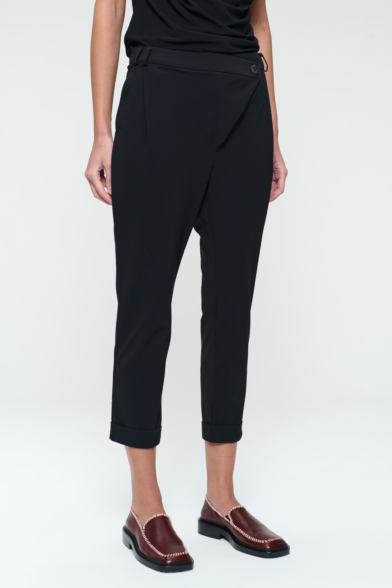 Valentine structure technical jersey pants | Black