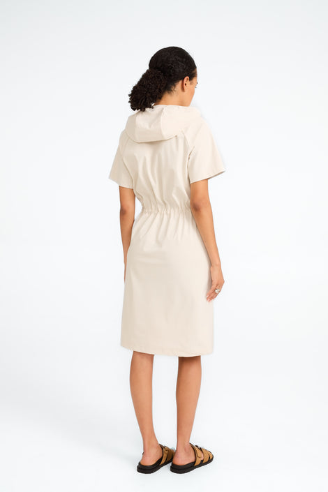 Evi dress strech technical jersey | Light Sand