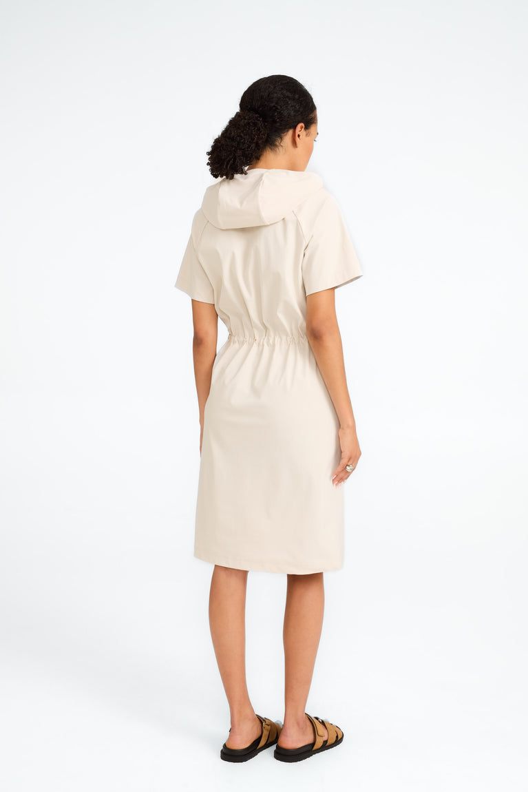 Evi dress strech technical jersey | Light Sand