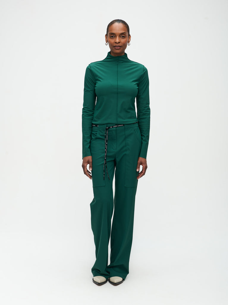 Zara Top Technical Jersey | Green