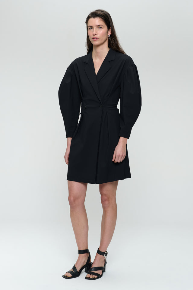 Kansas strech tech jersey dress | Black