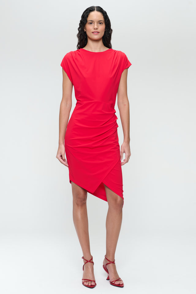 Luxor studio dress technical jersey | Red