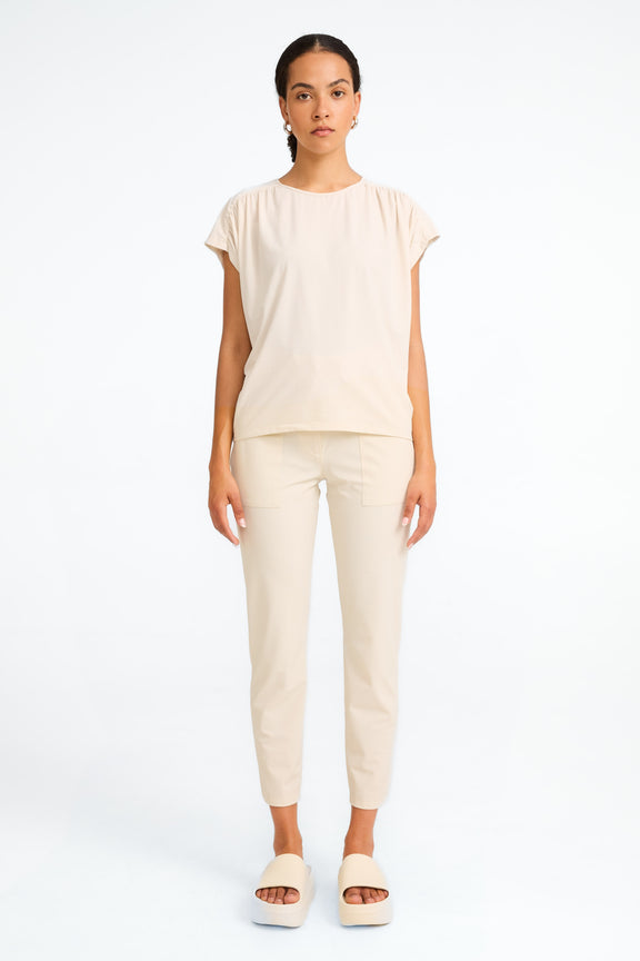 Ber strech technical jersey pants | Light Sand