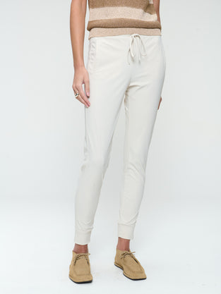 John strech technical jersey pants | Light Sand