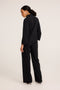 Iva strech technical jersey blouse | Black