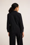 Iva strech technical jersey blouse | Black