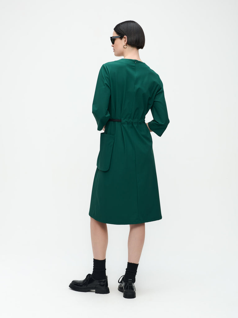 Marlou Dress Technical Jersey | Green