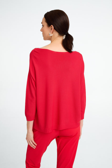 M205 seamless cotton pullover | Corallo