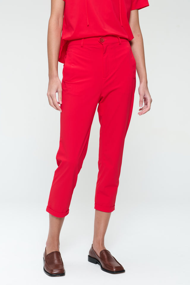 Lena Pants Technical Jersey | Red