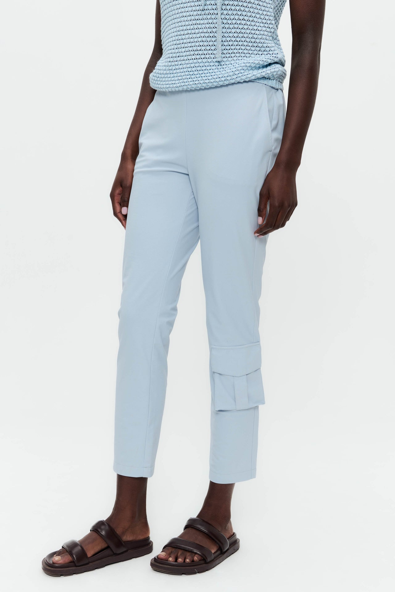 FreyN structure technical jersey pants | Light Blue