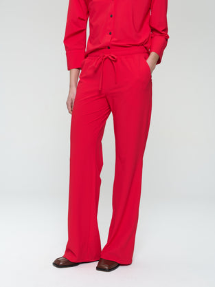 Carola structure technical jersey pants | Red