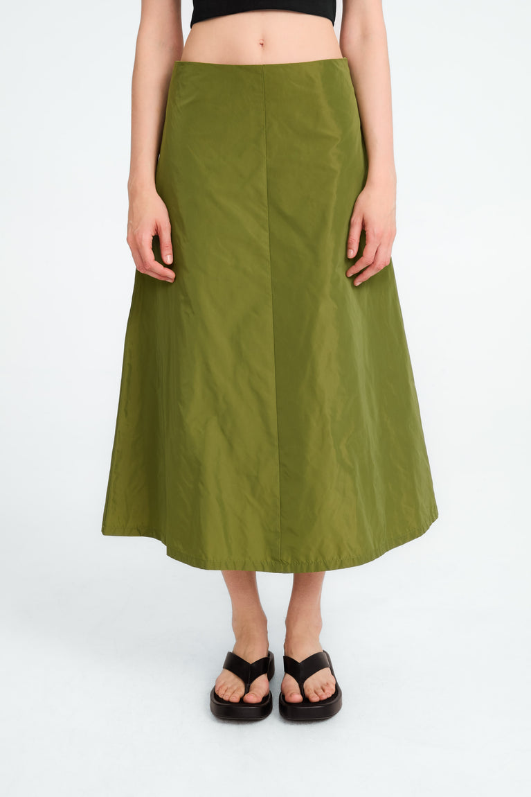 Begonia taffeta skirt | Green