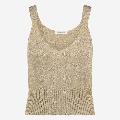 Lurex shiny top 25012 | Gold