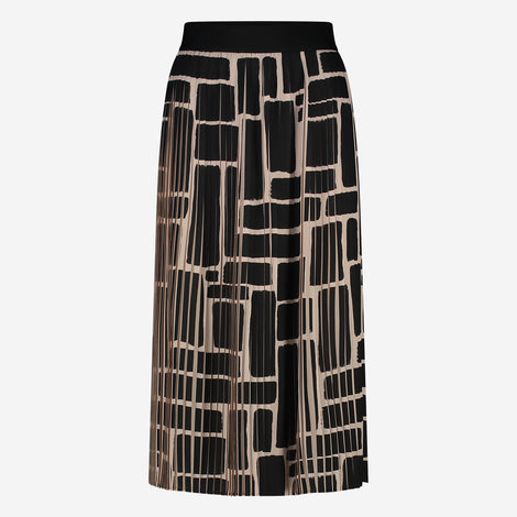 Senia Studio Skirt | Black Beige