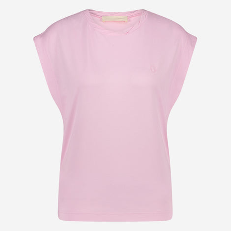 Maria strech viscose logo top | Flamingo