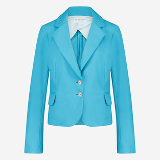 Atina Blazer Technical Jersey | Light Blue