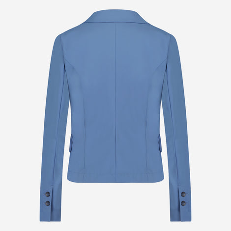 Atina Blazer Technical Jersey | Mid Blue