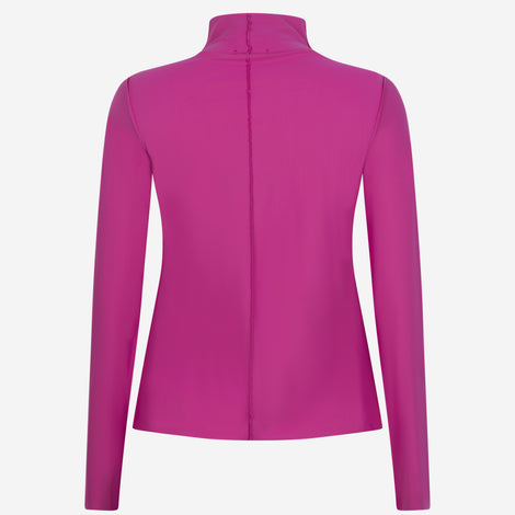 Zara Top Technical Jersey | Fuxia