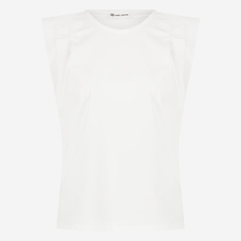 Camela Top Technical Jersey | White