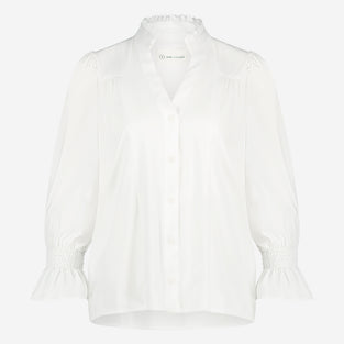 Olivia Blouse Technical Jersey | White