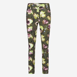 Joy print structure technical jersey pants | Multi Green