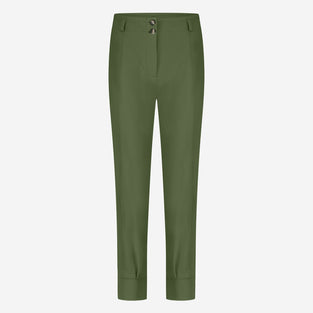 Delia structure technical jersey pants | Oliva green