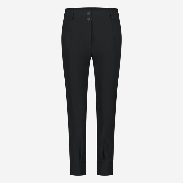 Delia structure technical jersey pants | Black