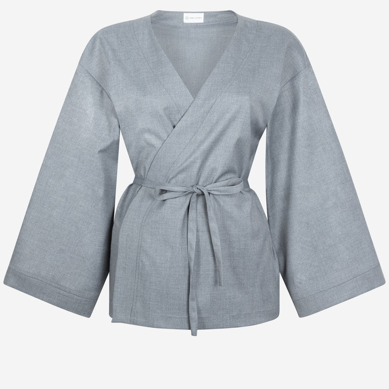 Alvera Blazer Kimono | Grey