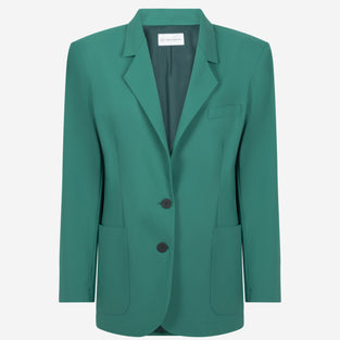 Lennard Oversize Blazer Technical Jersey | Green